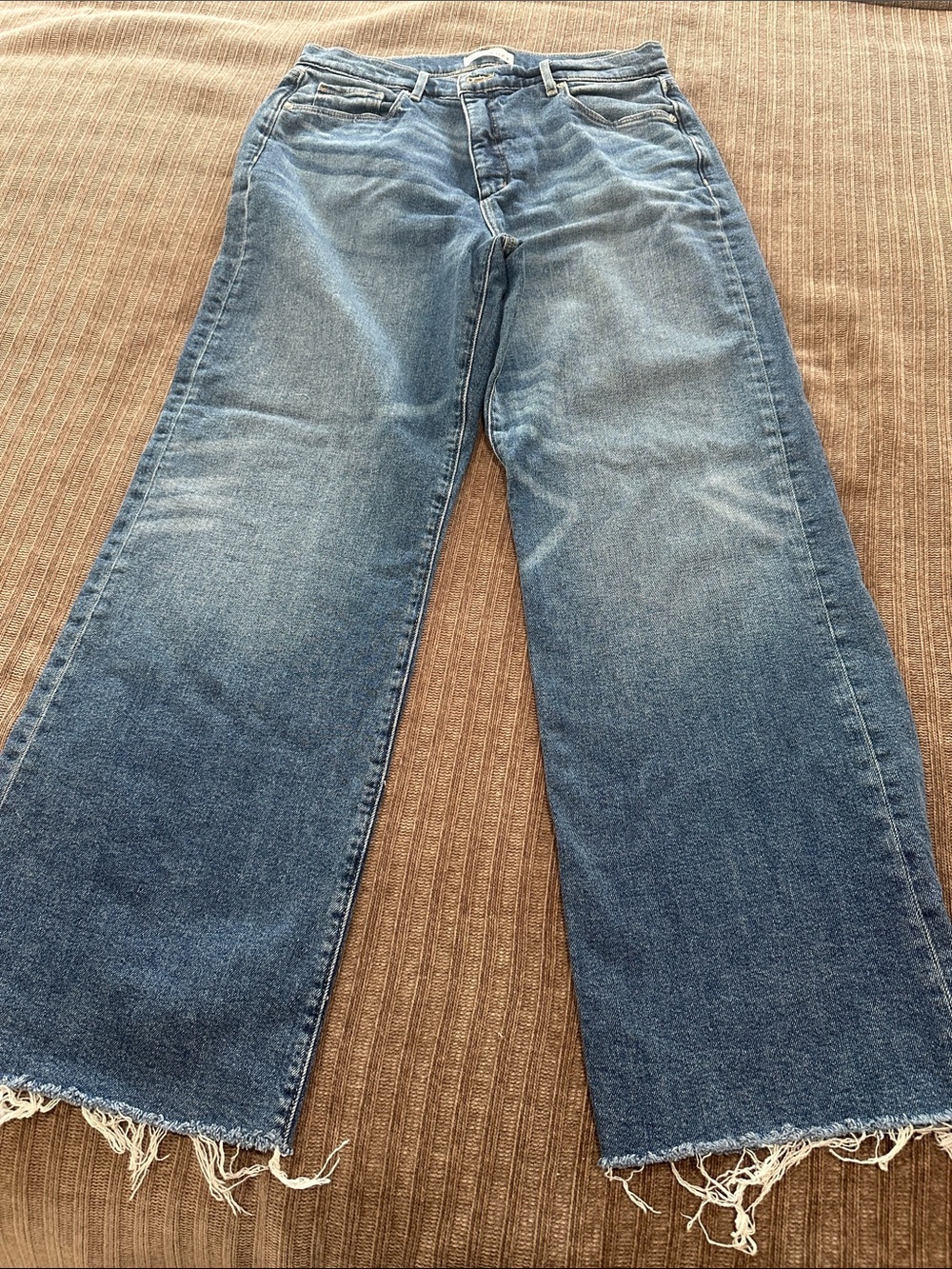 Loft Women's Wide-Leg Blue Denim Jeans